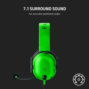 Razer BLACKSHARK V2 X GREEN Gaming Headset - 7.1 - PC/PS4/PS5 - 