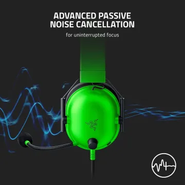 Razer BLACKSHARK V2 X GREEN Gaming Headset - 7.1 - PC/PS4/PS5 - 