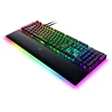 Razer BLACKWIDOW V4 PRO - Gaming Mechanical RGB Keyboard - Green Clicky Switches - Macros - 