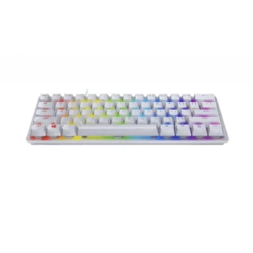 Razer HUNTSMAN MINI MERCURY ED. - 60% Opto Mechanical Gaming Keyboard Purple Switch - US Layout - 