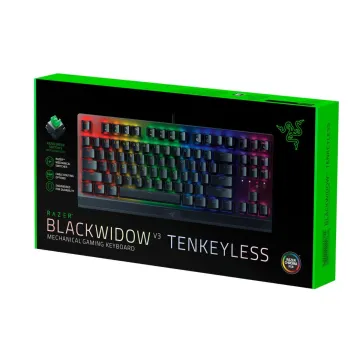 Razer BLACKWIDOW V3 TENKEYLESS Mechanical Gaming Keyboard GR Layout - Green Switches - 