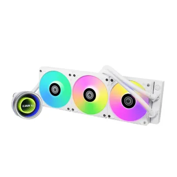 Lian Li Galahad II Trinity 360 White - AIO GPU Liquid Cooler with ARGB Fans