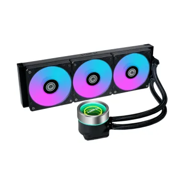 Lian Li Galahad II Trinity 360 Black - AIO GPU Liquid Cooler with ARGB Fans - 