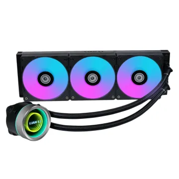 Lian Li Galahad II Trinity 360 Black - AIO GPU Liquid Cooler with ARGB Fans - 