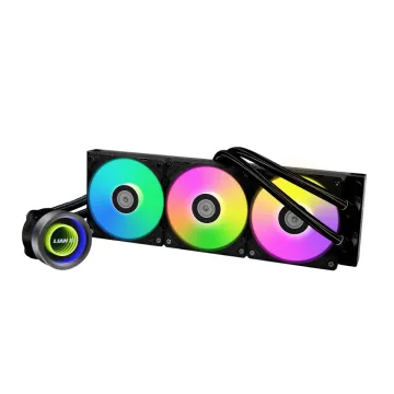 Lian Li Galahad II Trinity 360 Black - AIO GPU Liquid Cooler with ARGB Fans