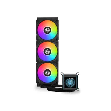 Lian Li Galahad II LCD 360 Black - AIO GPU Liquid Cooler with ARGB Fans - 