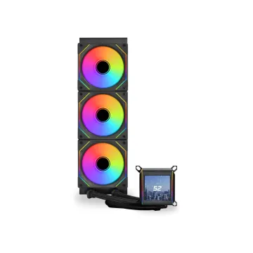 Lian Li Galahad II LCD 360 SL-Inf Black - AIO GPU Liquid Cooler with ARGB INFINITY Fans - 