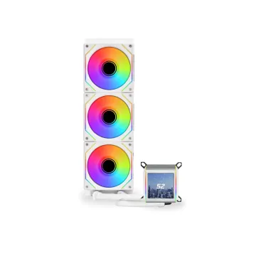 Lian Li Galahad II LCD 360 SL-Inf White - AIO GPU Liquid Cooler with ARGB INFINITY Fans - 