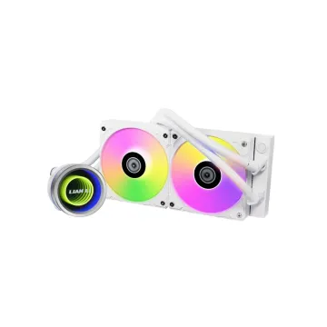 Lian Li Galahad II Trinity 240 White - AIO GPU Liquid Cooler with ARGB Fans - 