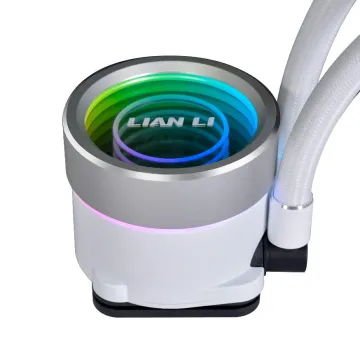 Lian Li Galahad II Trinity 240 White - AIO GPU Liquid Cooler with ARGB Fans - 