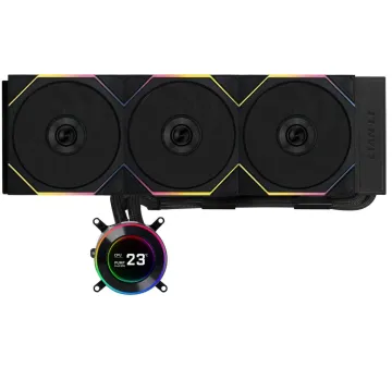 Lian Li HydroShift II LCD-C 360 RGB TL fan Black - AIO CPU Liquid Cooler with TL RGB Fans