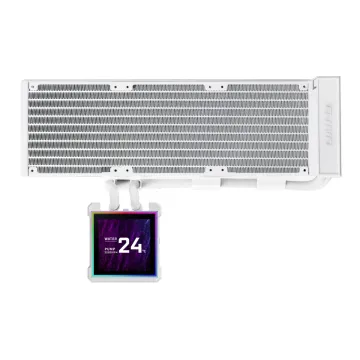 Lian Li Hydroshift II LCD-S 360N White - Fanless AIO CPU Cooler - 3.4