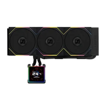 Lian Li Hydroshift II LCD-S 360TL Black - RGB AIO CPU Cooler - 3.4