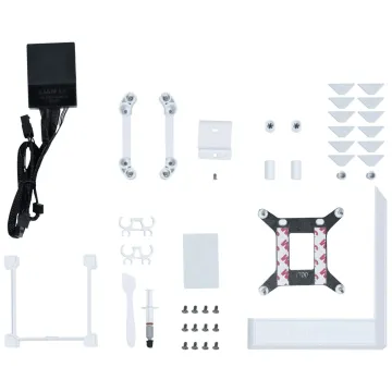 Lian Li HydroShift LCD 360 TL fan White - AIO CPU Liquid Cooler with TL LCD Fans - 