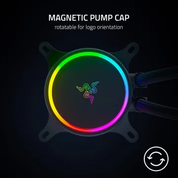 Razer HANBO Chroma RGB AIO Liquid Cooler - Powerful aRGB Silent PWM Fans - 360MM - 