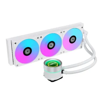Lian Li Galahad II Trinity 360 White - AIO GPU Liquid Cooler with ARGB Fans - 