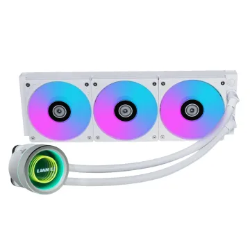 Lian Li Galahad II Trinity 360 White - AIO GPU Liquid Cooler with ARGB Fans - 