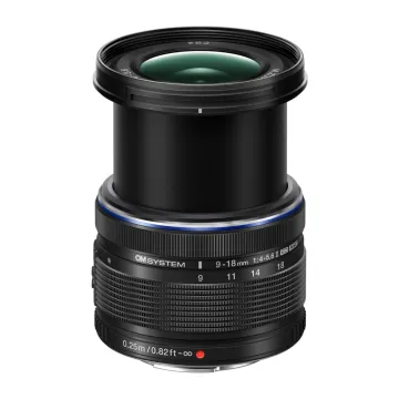 Olympus OM System 9-18mm II 1:F4-5.6 BLACK (EZ-M0918) Lense Micro FT - 