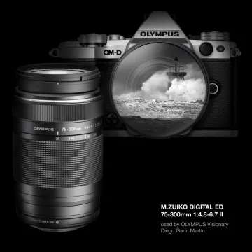 Olympus 75-300mm 1:4.8-6.7 II BLACK M.ZUIKO DIGITAL (EZ-M7530-2) Lense Micro FT V315040BW000 - 