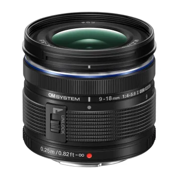Olympus OM System 9-18mm II 1:F4-5.6 BLACK (EZ-M0918) Lense Micro FT