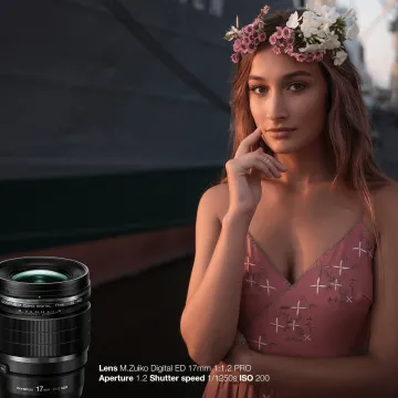 Olympus Lens M.ZUIKO DIGITAL ED 17mm 1:1.2 PRO incl. Lens hood - 