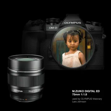 Olympus 75mm 1:1.8 BLACK M.ZUIKO DIGITAL (ET-M7518) Lense Micro FT - 