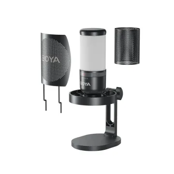 BOYA BY-K3 USB RGB Microphone Supercardioid w. shockmount (2 zones RGB) - 