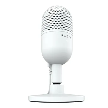 Razer SEIREN V3 MINI MERCURY - USB Condenser Microphone - Build-in Shock Absorb - Mute Button - 