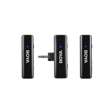 BOYALINK Mobile Wireless Mic for Android (USB-C) iPhone IOS and 3,5 TRS (laptop) 2 person vlog - 