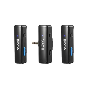 BOYALINK Mobile Wireless Mic for Android (USB-C) iPhone IOS and 3,5 TRS (laptop) 2 person vlog - 