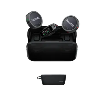 Insta360 Wireless Microphone Pro 2 TX+1 RX+Charge Case - 3-Mic Array, AI NoiseCancel, Custom Display