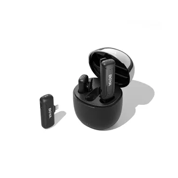 BOYA BY-WM3T-D2 2,4GHz Mobile wireless mic For IOS iPhone (2 transmitters, two person vlog) & charg.
