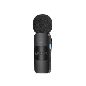 BOYA BY-V20 Wireless 2-person Lavalier Microphone for Android Mini Lapel USB-C connection - 