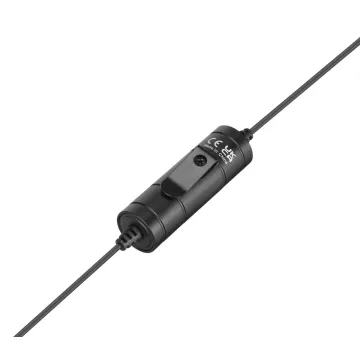 BOYA BY-M1S (M1 Smart) wired mic Universal Lavalier Microphone 3.5mm for phone, laptop, camera - 