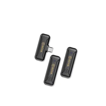 BOYA BY-WM3T2-D2 2,4GHz Mobile wireless mic For IOS iPhone (2 transmitters, two person vlog) - 