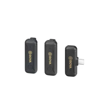BOYA BY-WM3T2-D2 2,4GHz Mobile wireless mic For IOS iPhone (2 transmitters, two person vlog) - 