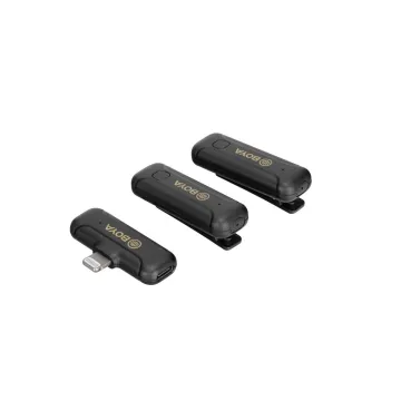 BOYA BY-WM3T2-D2 2,4GHz Mobile wireless mic For IOS iPhone (2 transmitters, two person vlog) - 