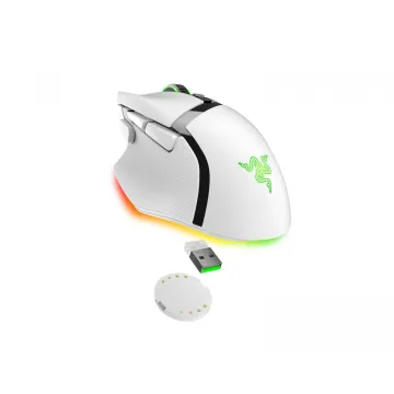 Razer BASILISK V3 PRO WHITE WIRELESS - Optical Switches - Tilt Wheel - 11 Buttons - 30k Sensor - 