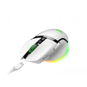 Razer BASILISK V3 PRO WHITE WIRELESS - Optical Switches - Tilt Wheel - 11 Buttons - 30k Sensor - 