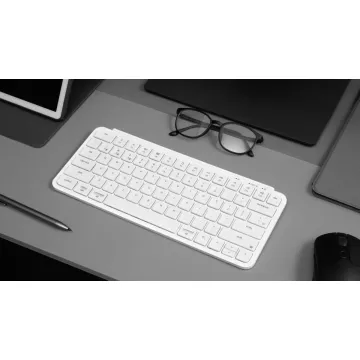 Keychron B1 Pro (B1P-K8) Ultraslim Mini Wireless Keyboard ZMK Online customize-Ivory White 75% US - 