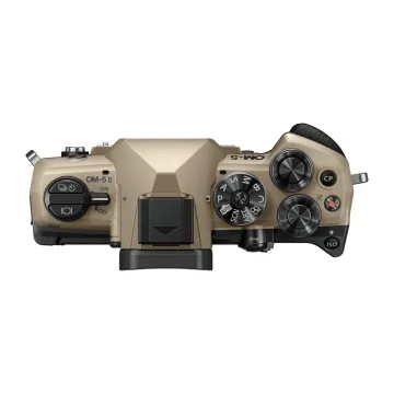 Olympus OM-5 II body sand beige, BLS-50 Battery, Eyecup, USB Connection Cable, Shoulder Strap - 