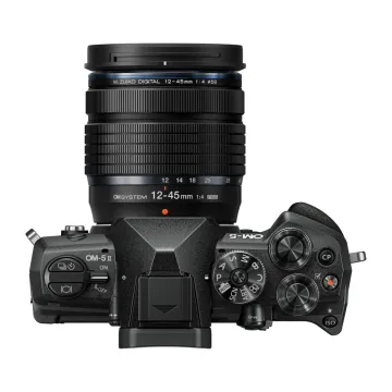 Olympus OM-5 II 1245 Kit black, OM-5 II body black, M.Zuiko Digital 12-45mm F4 PRO lens black,BLS-50 - 