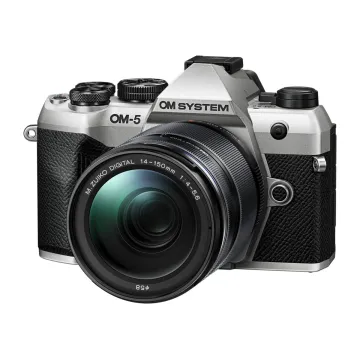 Olympus OM-5 II 1415-2 Kit silver, OM-5 II body silver M.Zuiko Digital 14-150mm F4-5.6 II lens black - 