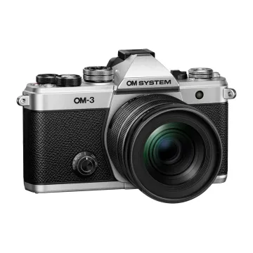 Olympus OM-System OM-3 kit silver, M.Zuiko Digital ED 12-45mm F4.0 PRO incl. Lens hood & Wrapping c - 