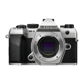 Olympus OM-5 II body silver, BLS-50 Battery, Eyecup, USB Connection Cable, Shoulder Strap