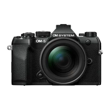Olympus OM-5 II 1245 Kit black, OM-5 II body black, M.Zuiko Digital 12-45mm F4 PRO lens black,BLS-50