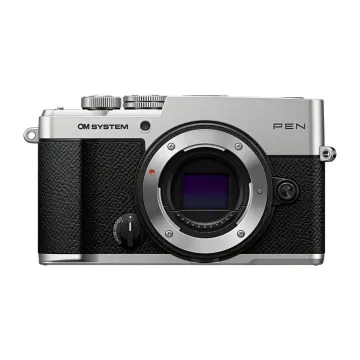 Olympus OM-System PEN Body silver, Body cap, BLS-7 Li-ion battery, Hot shoe cover, Shoulder strap, I