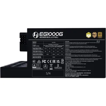 Lian Li Edge 1000W Black 80+ Gold (with USB HUB), Fully Modular ATX PSU - 
