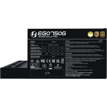 Lian Li Edge 750W Black 80+ Gold, Fully Modular ATX PSU - 