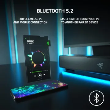 Razer LEVIATHAN V2 - RGB Gaming Sound Bar - THX Spatial 7.1 Audio - 
